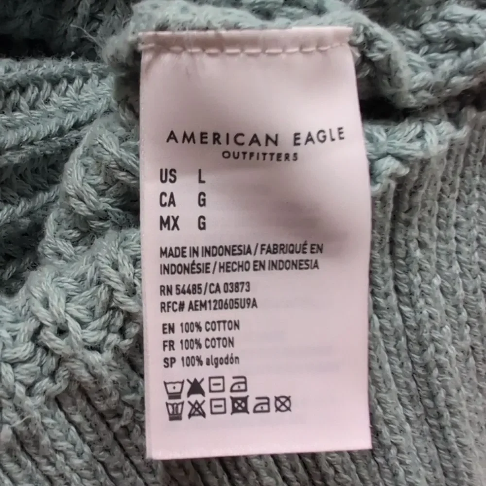 American Eagle Outfitters Seafoam Crew Neck Sweater